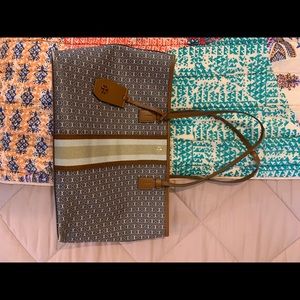 Tory Burch Gemini Chain Link Canvas Tote